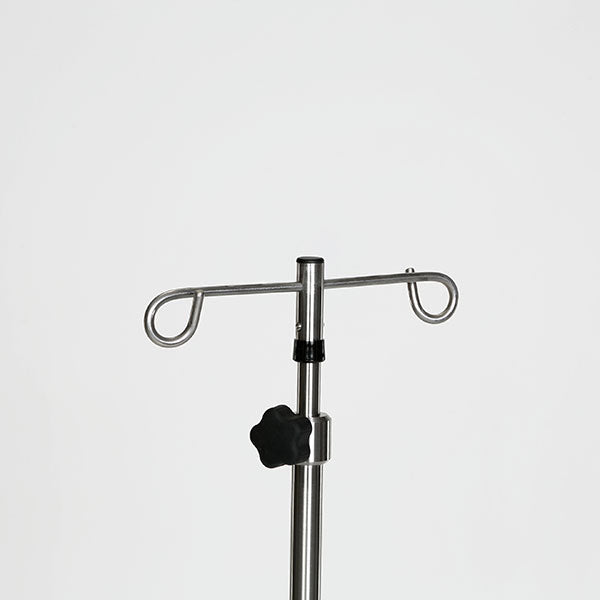 Midcentral Medical MCM-275/276/279 Stainless Steel IV Pole 6 leg spider base 3" casters Midcentral Medical