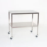Midcentral Medical MCM-501S to 519S/551S Stainless Steel Instrument Table with Shelf Midcentral Medical
