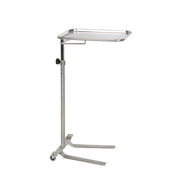 Midcentral Medical MCM-730 Stainless Steel Knob Control Mayo Stand Adjustable Height