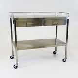 Midcentral Medical MCM-524/525 Stainless Steel Utility Table with Drawers Midcentral Medical