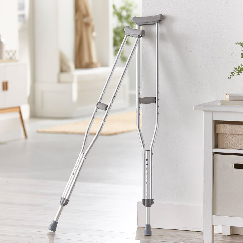 Aluminum Adjustable Underarm Crutches (350Lbs)