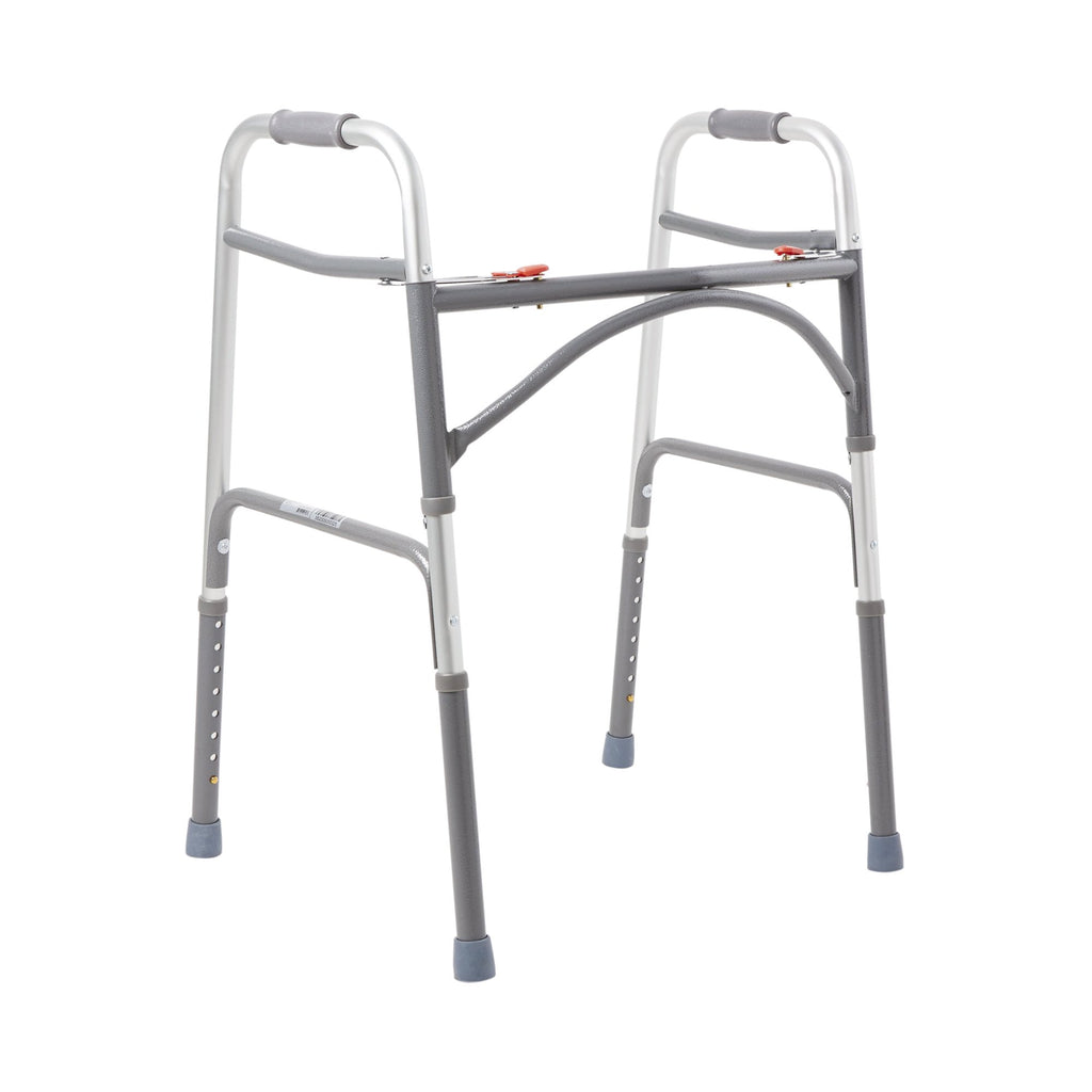 Steel Bariatric Folding Walker, 32 to 39 Inch Height, 500lb capacity