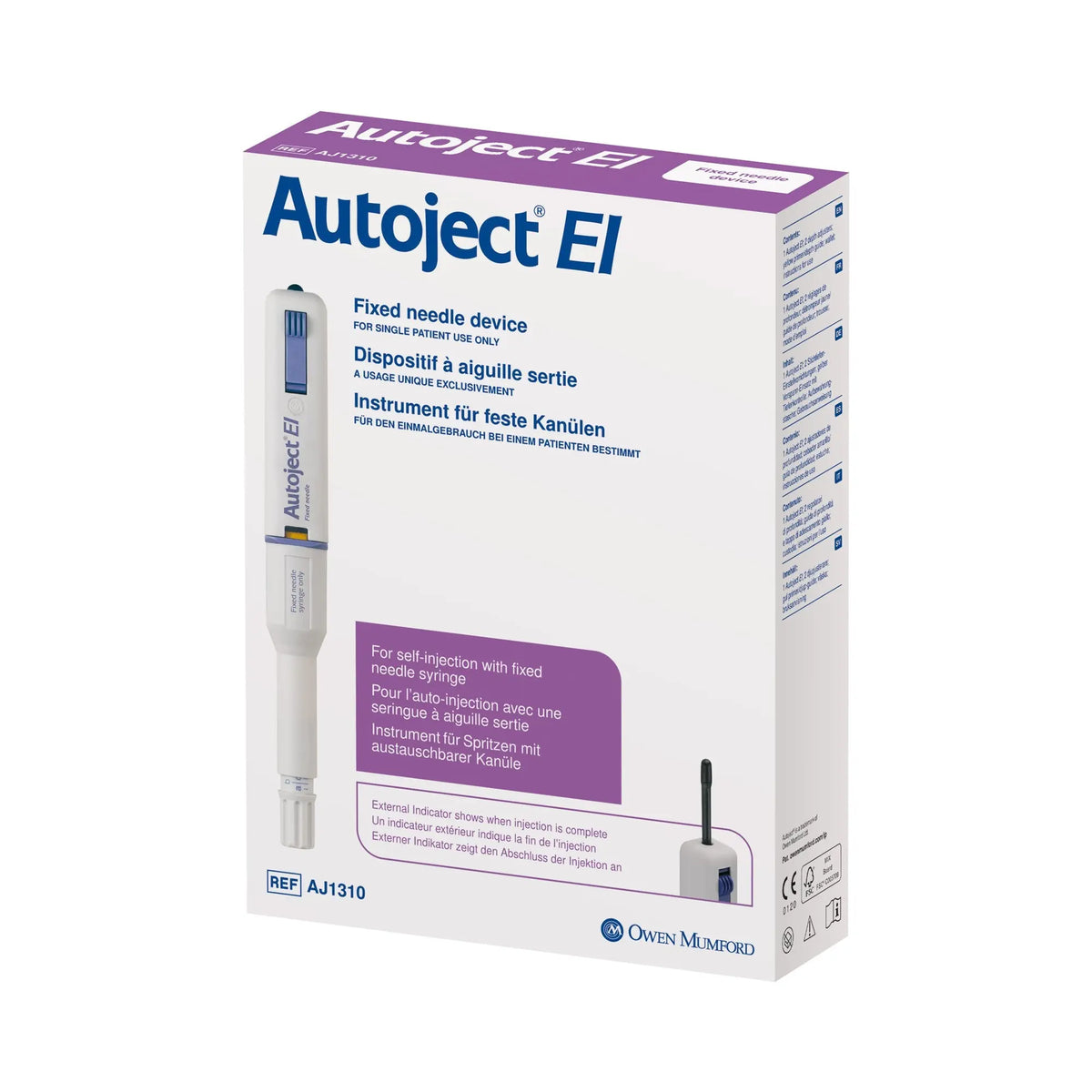 Autoject 2 EL Reusable Automatic Self Injection Device Home Healt