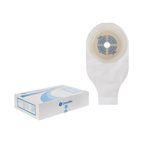 Drainable Transparent Colostomy Pouch, 12 Inch, 3/4 to 2 Inch Stoma, Box of 10 ConvaTec