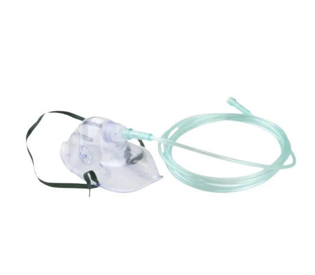 Dynarex RESP-O Medium Concentration Oxygen Pediatric Mask 7' Tubing Case of 50 Dynarex