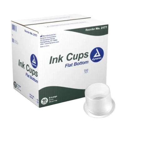 Dynarex Disposable 2175 Tattoo Machine Pigment & Ink Cups 14mm 1000 Count Dynarex