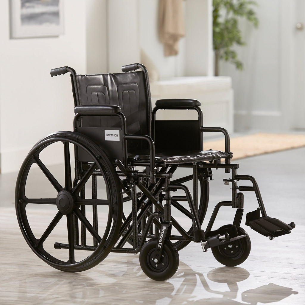 Bariatric Wheelchair, 22 to 24 Inch Regular & Elevated (450Lbs)