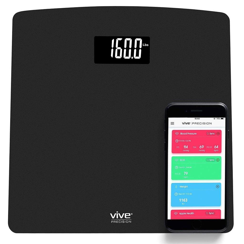 Vive Health DMD1045BLK Smart Digital Scale