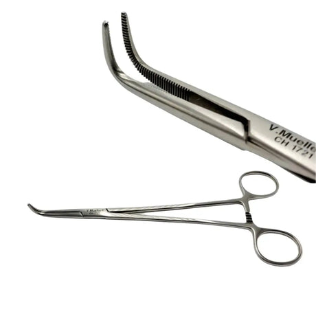 V. Mueller CH1721 Kantrowitz Thoracic Clamp Right Angle Serrated Jaws V. Mueller