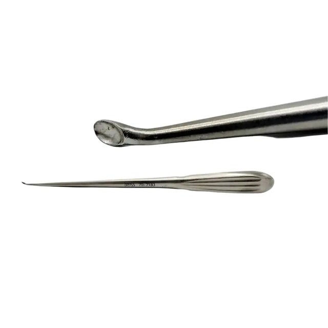 Boss 70-7183 Spinal Fusion Curette  9 Inch Reverse Angled Size 00 Boss Instruments