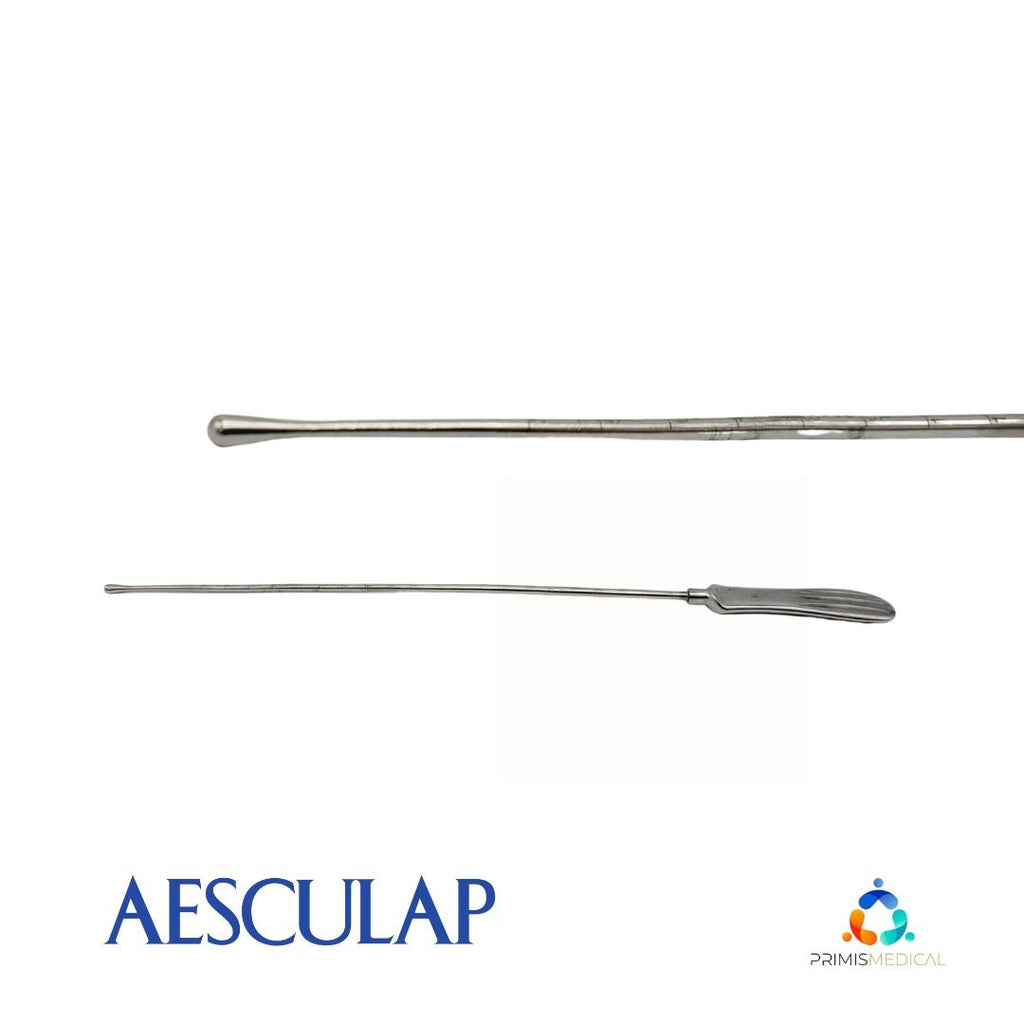 Aesculap EO012R OBG/YN Sims Uterine Probe Curved 4mm Diameter Malleable 13-1/8"