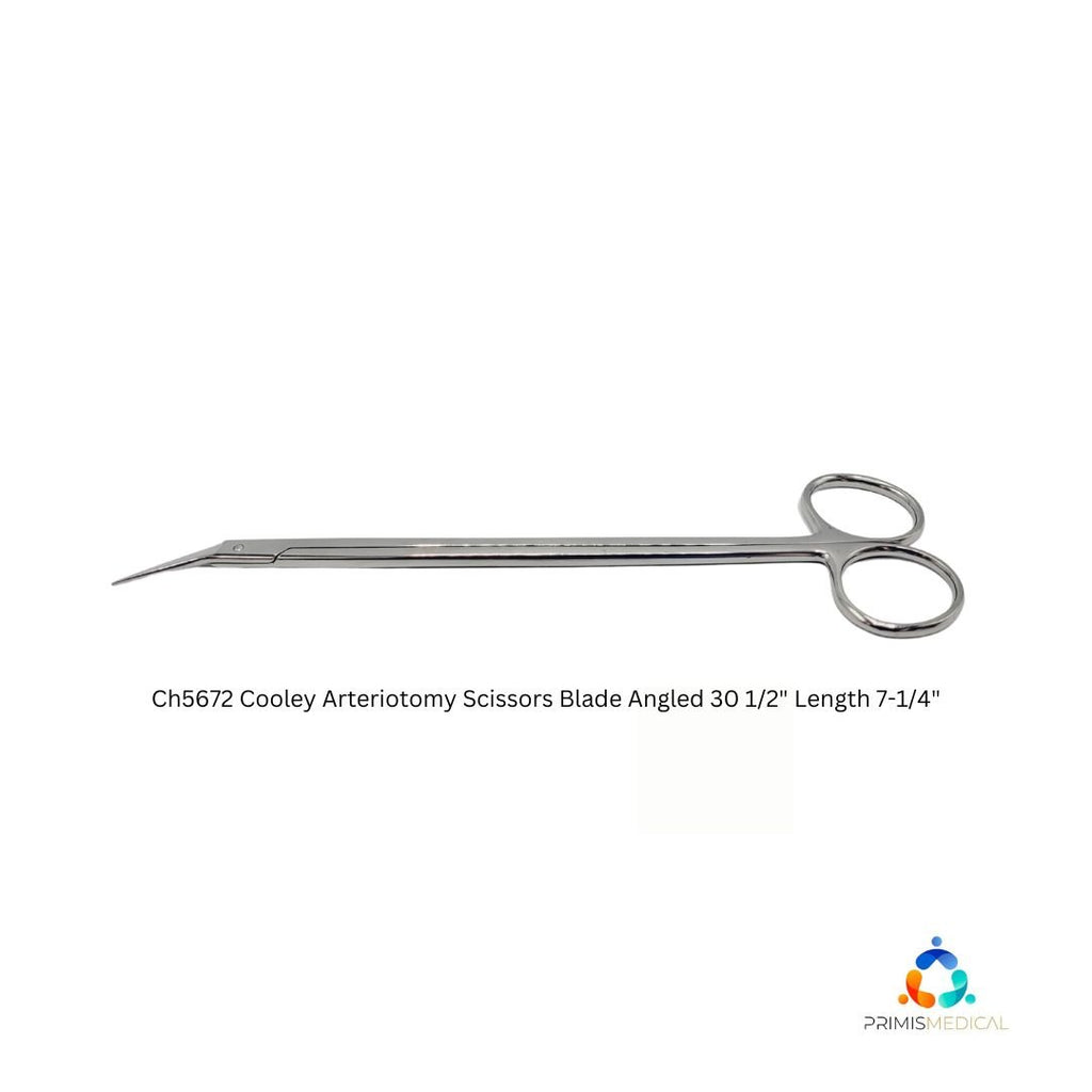 V. Mueller CH5672 Cooley Arteriotomy Scissors Blade Angled 30 1/2" Length 7-1/4"