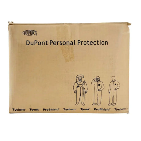 Dupont 6LY92 Tychem Elastic Wrist & Ankle Gray Tapered Seam Coveralls Size XL Dupont Tychem