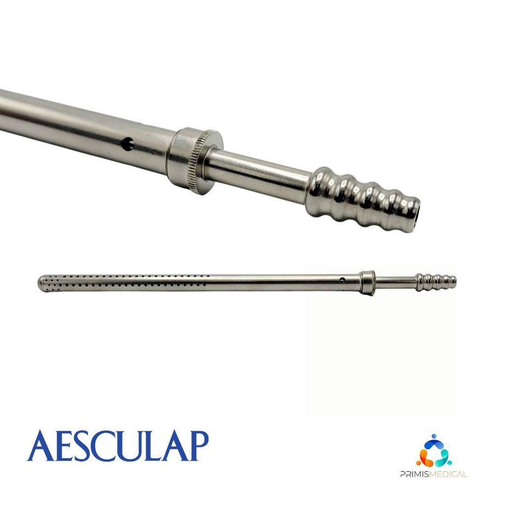 Aesculap GF862R Stainless Poole Suction Cannula Straight