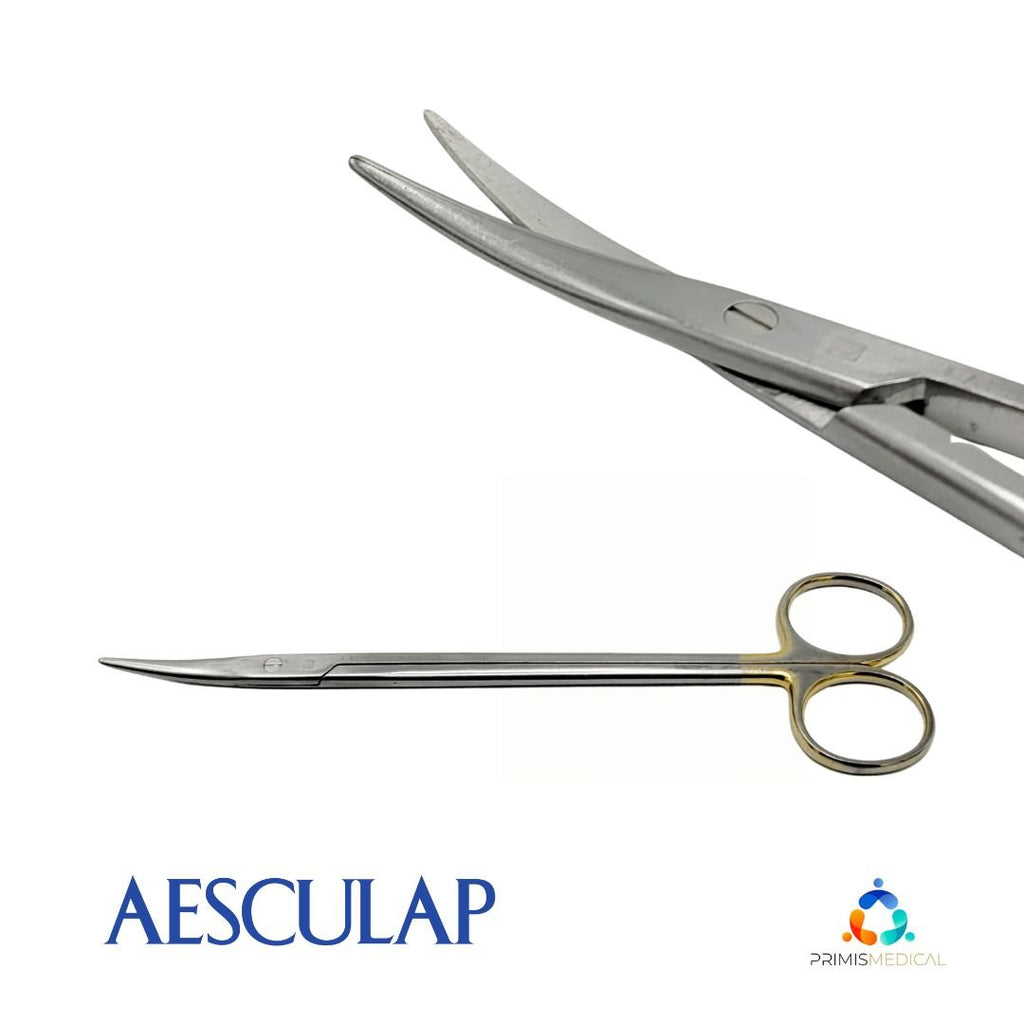 Aesculap BC271R Metzenbaum Durotip TC Dissecting Scissors, 7"