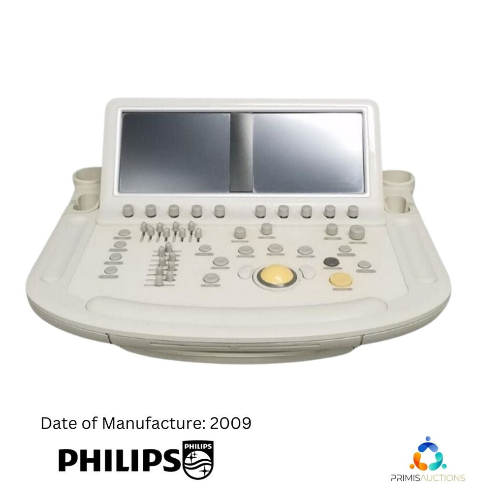 Philips Cart Ultrasound System Display Screen and Keyboard