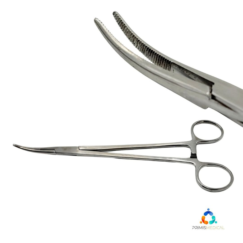 Weck 75-120 Schnidt Tonsil Forceps 7" Curved Serrated Stainless Steel Surgical
