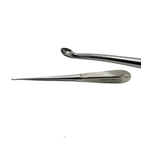 Aesculap MD474 Bruns Bone Curette, Angled, 8" Aesculap