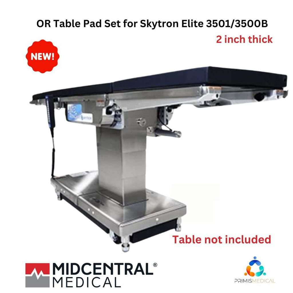 Midcentral Medical OR Table Pad Set for Skytron Elite 3501/3500B (Multiple sizes Available)