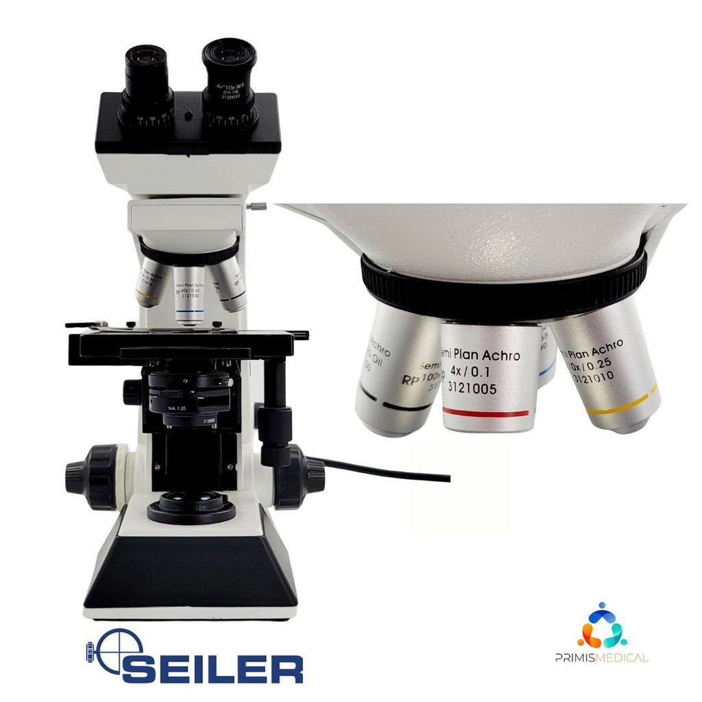 Seiler Microlux lll w/ 10x W.F Eye Pieces & 4 Objectives