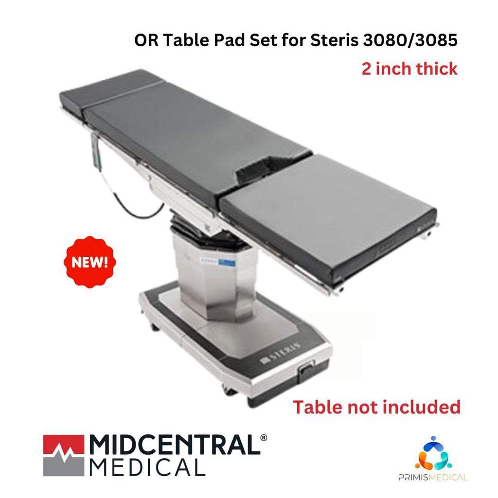Midcentral Medical OR Table Pad Set for Steris 3080/3085 (Multiple Sizes Available)