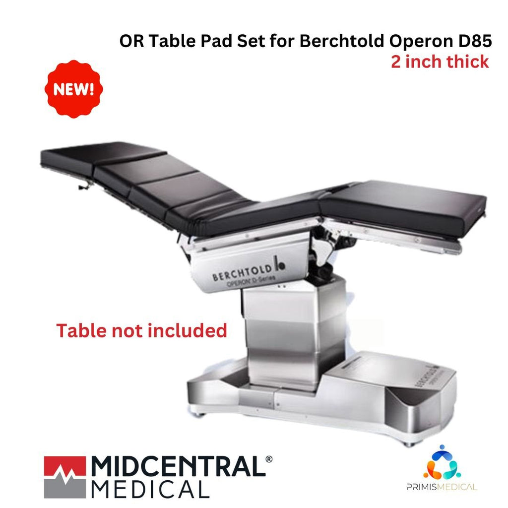 Midcentral Medical OR Table Pad Set for Berchtold Operon D85 (Multiple Sizes Available)