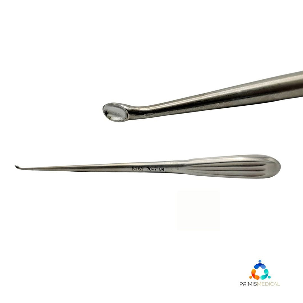 Boss 70-7184 Spinal Fusion Curette  9 Inch Reverse Angled Size 0