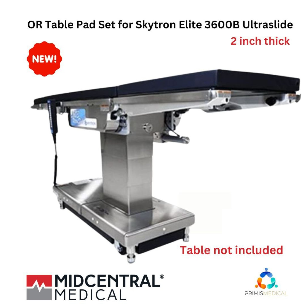 Midcentral Medical OR Table Pad Set for Skytron Elite 3600B Ultraslide (2 Sizes Available)