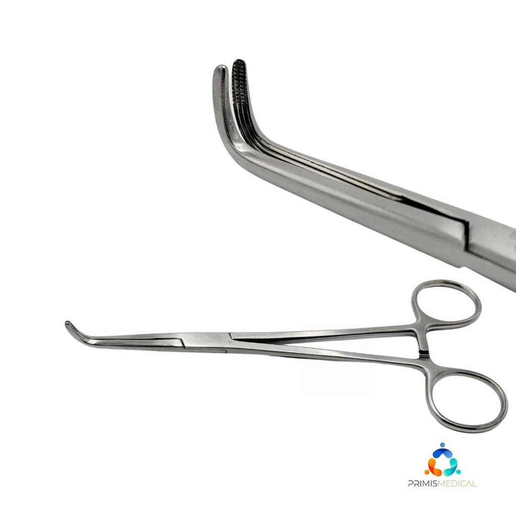 V. Mueller SU10525 Lahey Gall Duct Forceps Right Angled Cross-Serrated Tips
