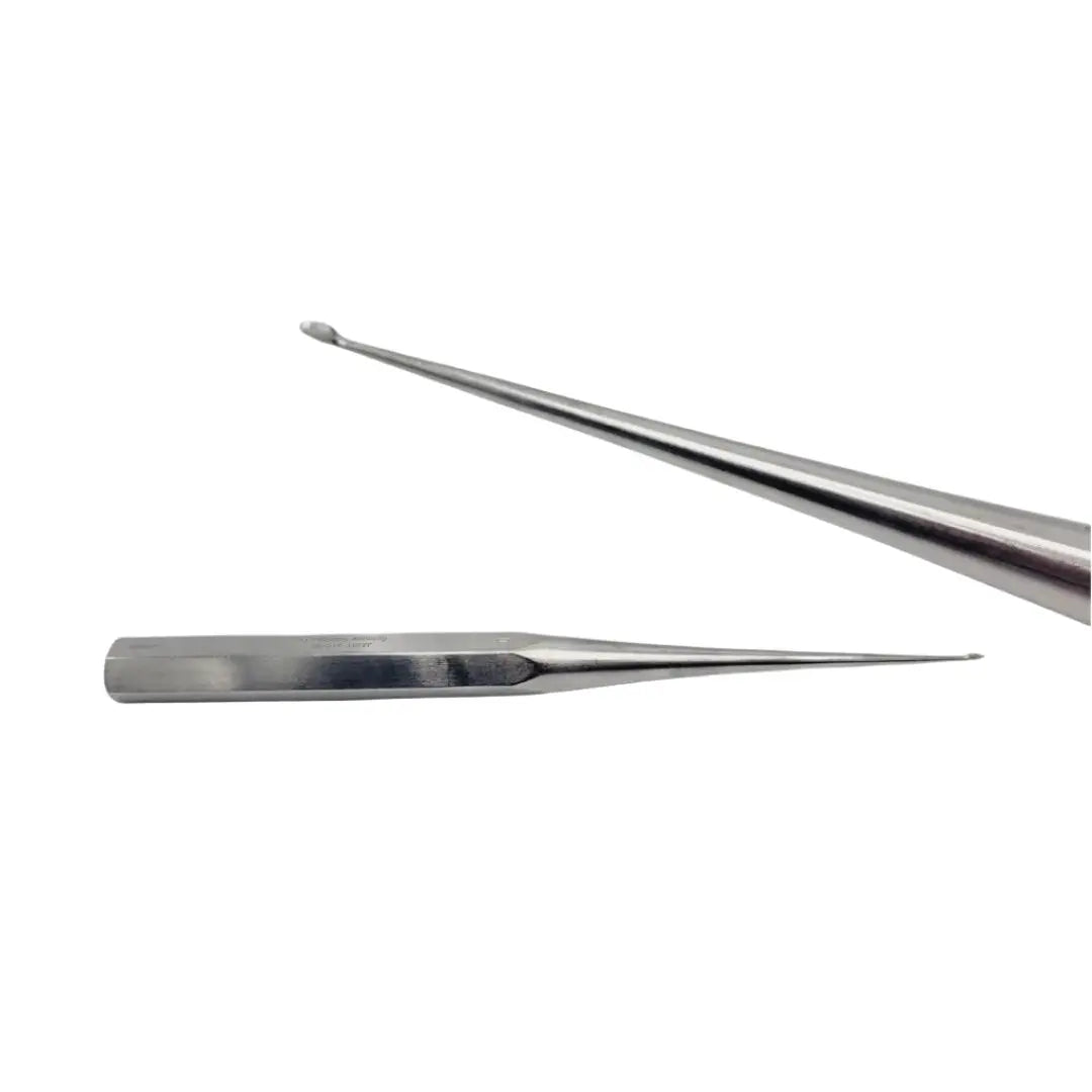 Jarit 240162 Bruns Curette Cup Oval Size 0 Solid Hexagonal Handle Straight 9" Jarit