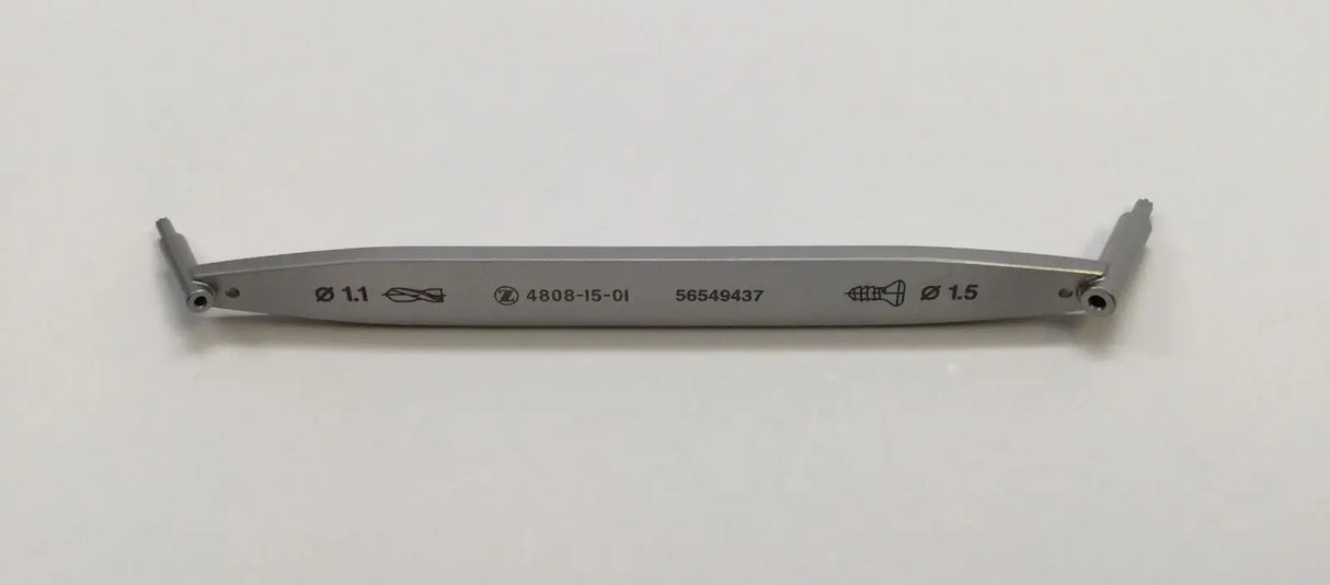 Zimmer 4808-15-01 Double 1.5mm/1.1mm Surgical Drill Sleeve 4-1/2" (New) Zimmer