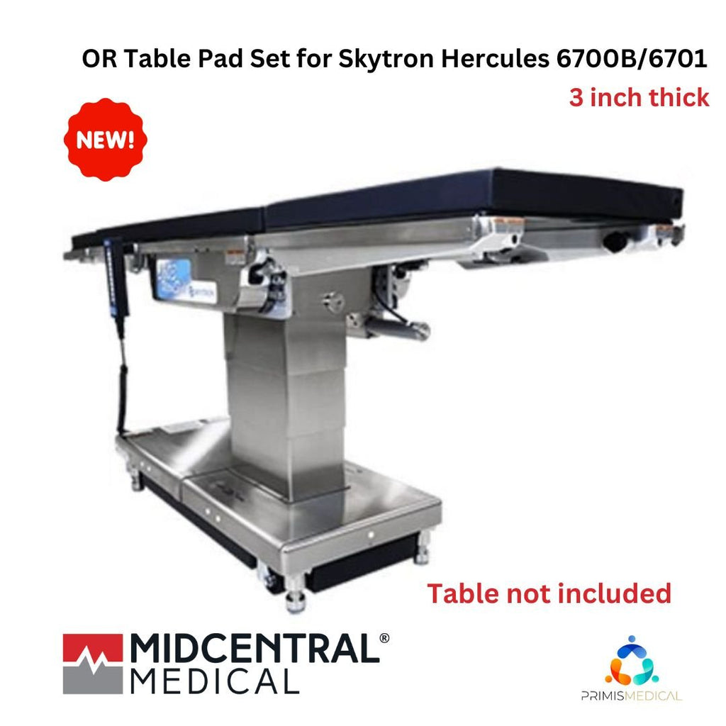 Midcentral Medical OR Table Pad Set for Skytron Hercules 6700B/6701 (2 Sizes Available)
