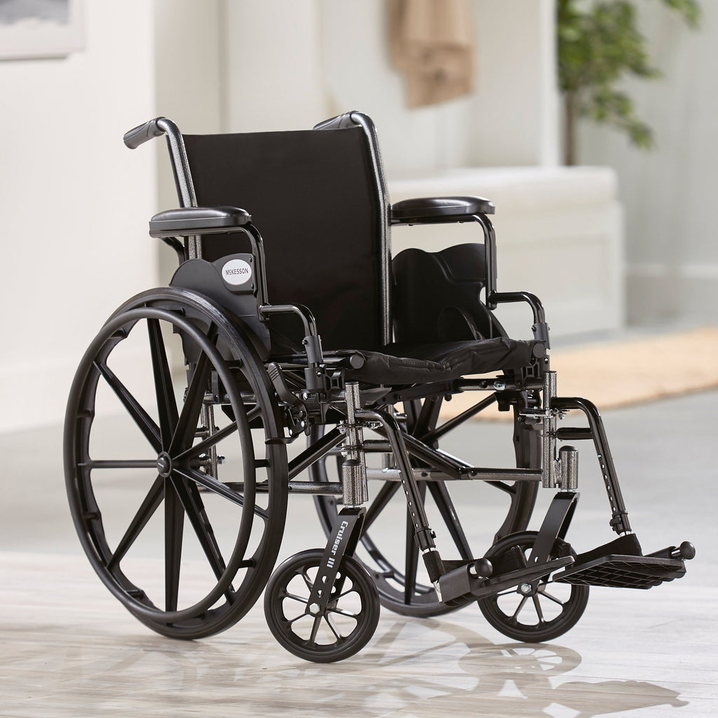 Lightweight Wheelchair 16, 18, 20 inch Regular & Elevated (300Lbs)