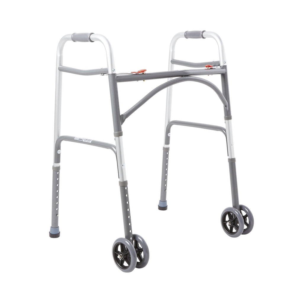 Steel Bariatric Folding Walker, 32 to 39 Inch Height, 500lb Capacity